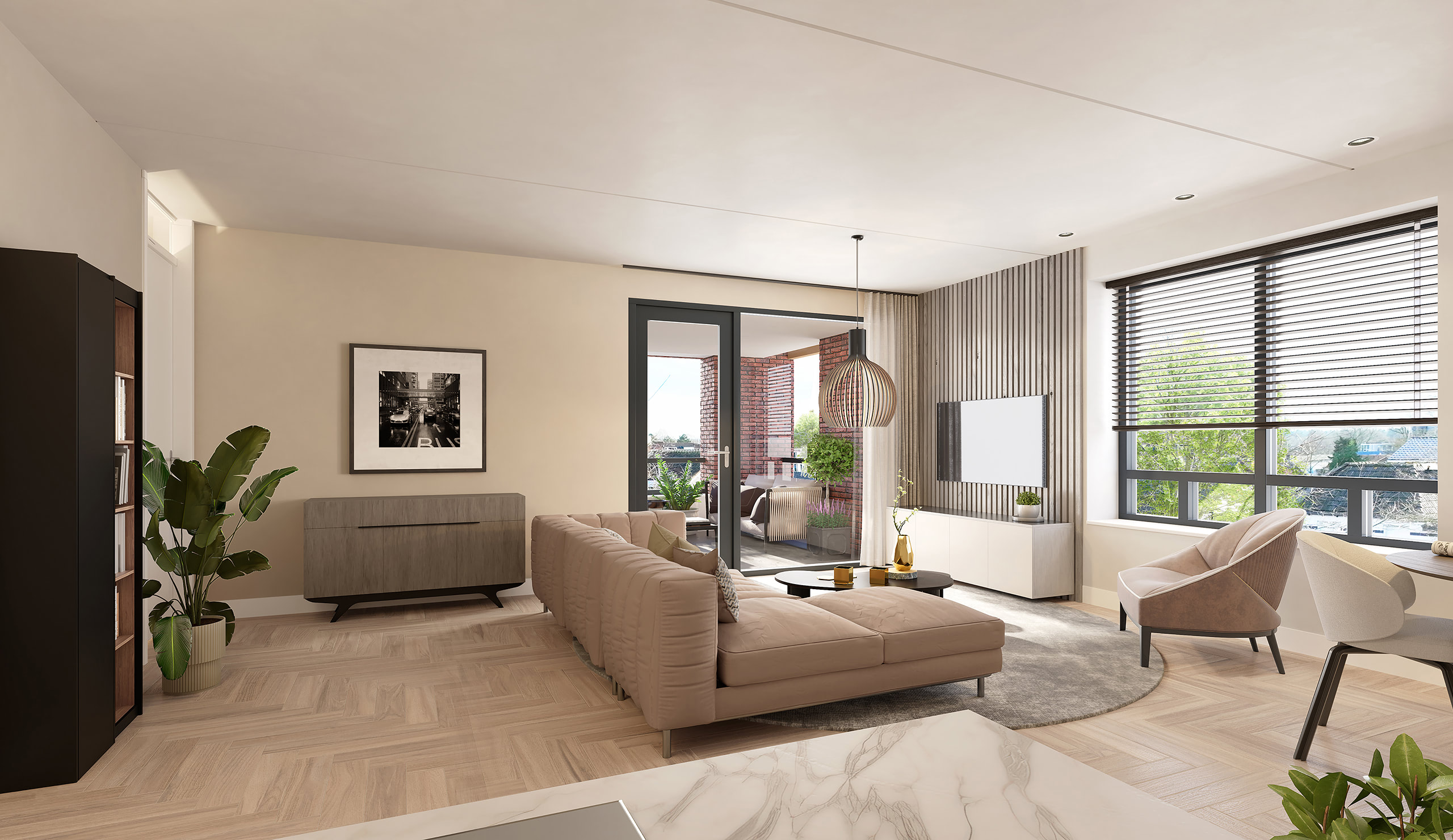 Interieurimpressie appartement 3